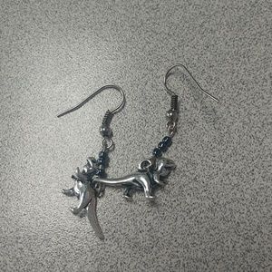 T Rex earrings